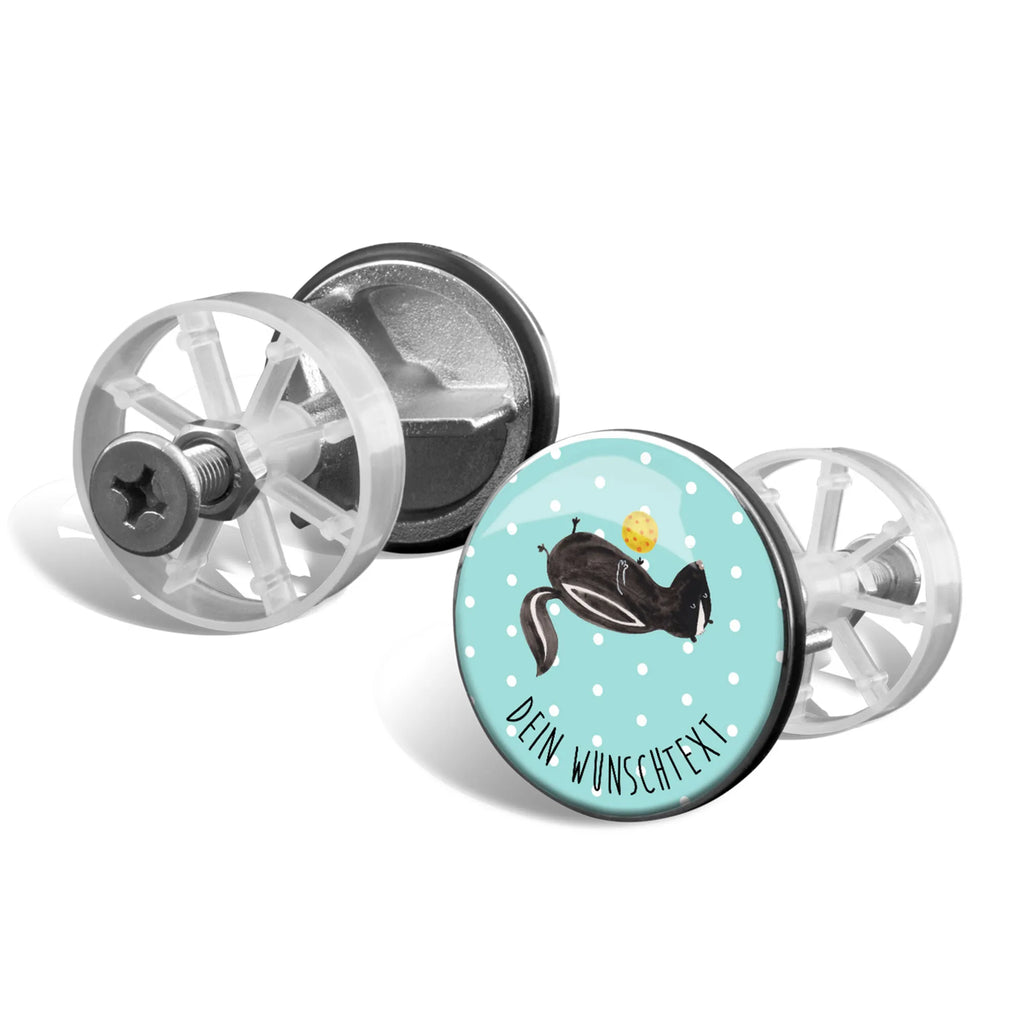 Personalized sink plug skunk ball Skunk, skunk, playful, stinker, wisdom, predator, stinky, wild animal