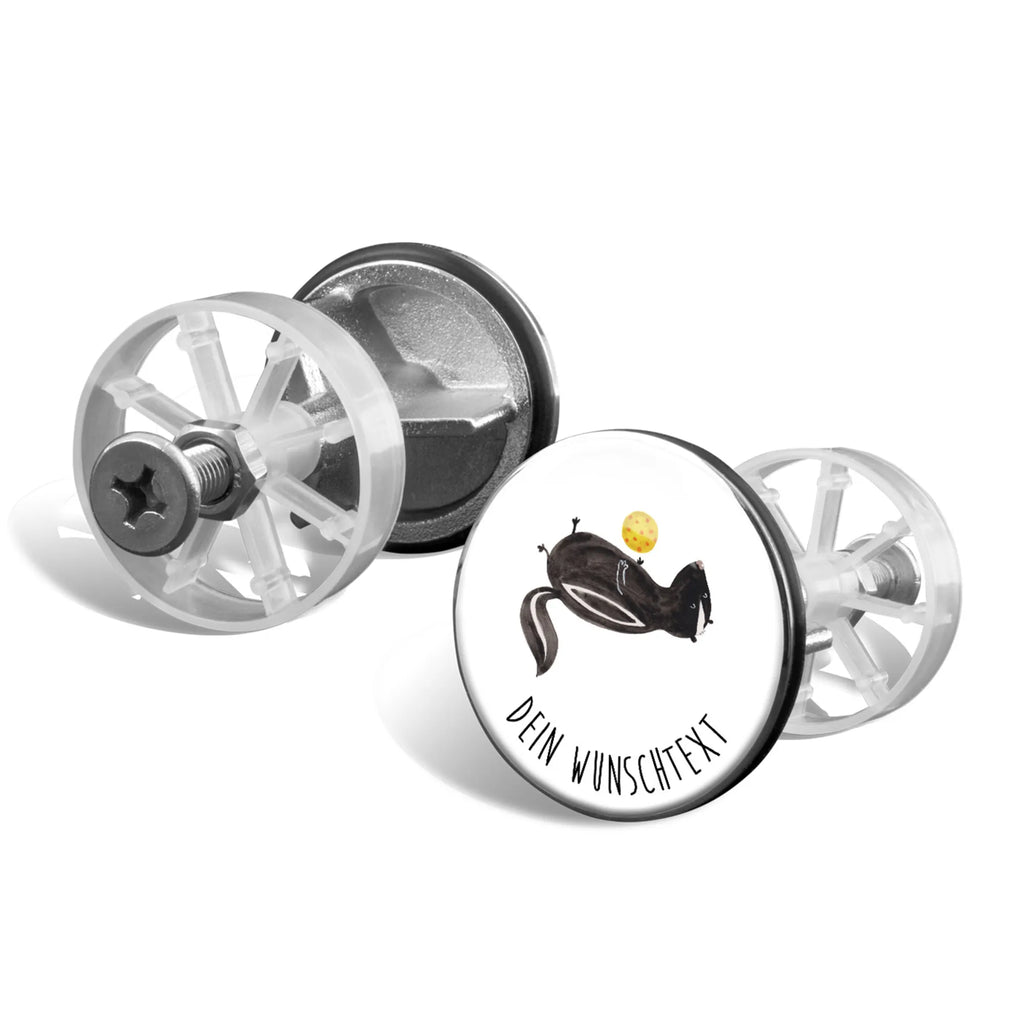 Personalized sink plug skunk ball Skunk, skunk, playful, stinker, wisdom, predator, stinky, wild animal