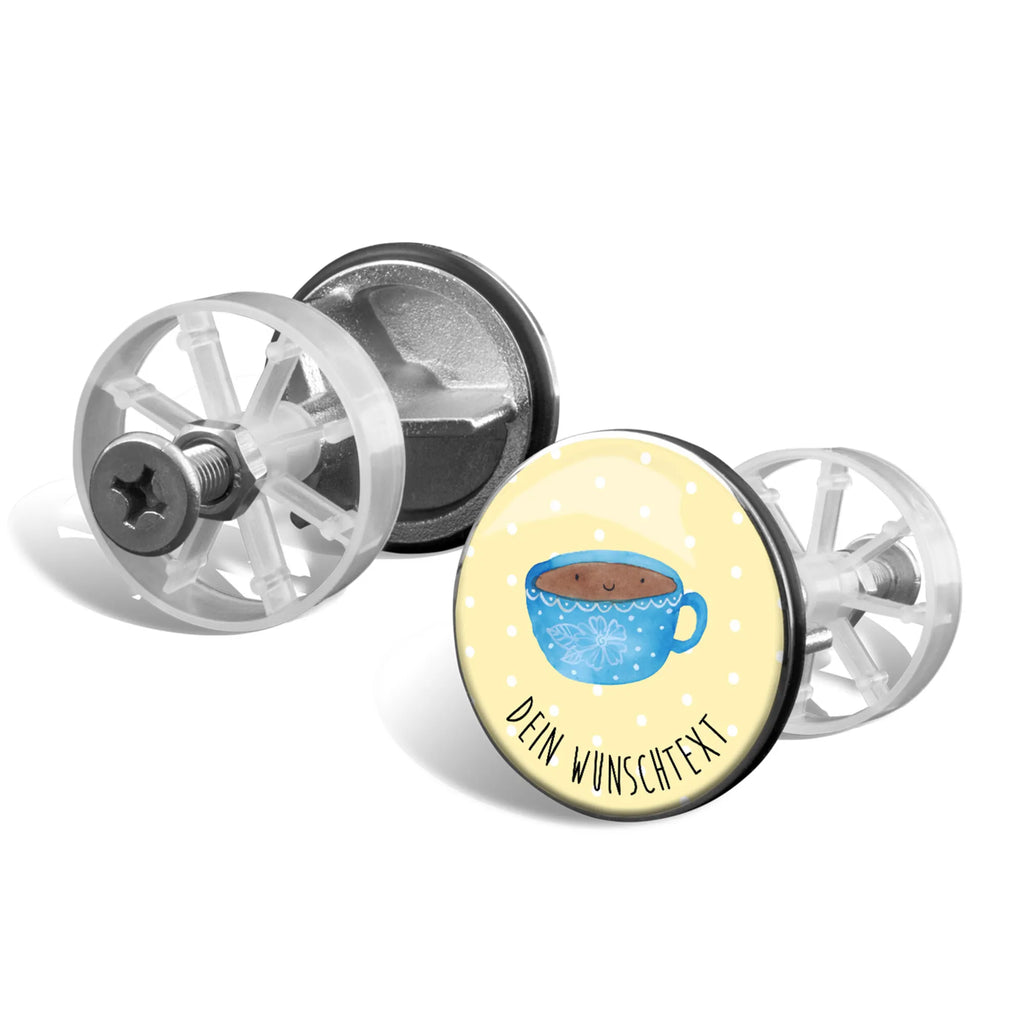 Personalized sink plug Coffee Cup small animals, cute, funny, cute animal motives, hand drawn, small world, funny sayings, good mood, happy, gifts, gift ideas, special gifts, animal lover, card, cup, happiness, pleasure, love, taste, Coffee