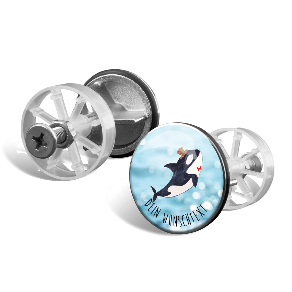Personalized sink plug orca cylinder Seafood, aquatic animals, ocean, sea, fish, shells, corals, reef, whale, narwhal, sea urchin, lobster, platypus, turtle, manatee, crocodile, orca, shrimp, gifts for seafood lovers, water world, underwater animals, underwater world, vacation, deep sea, seafood fans, gift ideas, seafood decoration, seafood posters, birthday, confetti, party, feast, glitter, congratulations, celebration