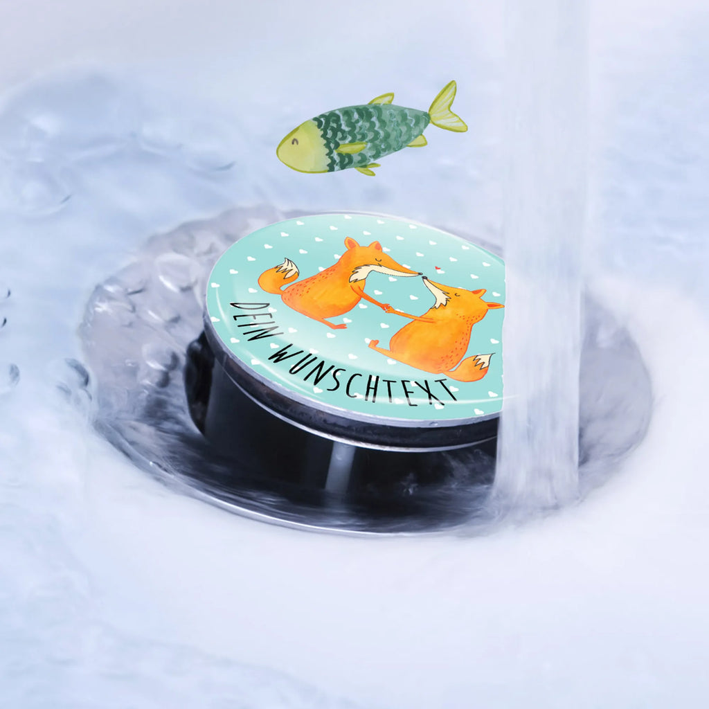 Personalized sink plug foxes Love fox, foxes, forest wildlife, clever as a fox, animal lover, love, couple, husband, fiancée, wife, marriage, lovers, girlfriend, boyfriend, partner, proof of love