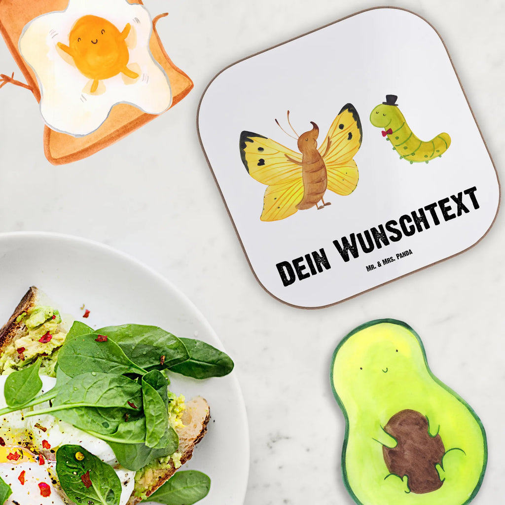Personalisierte Untersetzer Raupe & Schmetterling Personalisieren, Bedrucken, Namensaufdruck, Personalisierte Untersetzer, Personalisiert Getränkeuntersetzer, Untersetzer mit Namen, Personalisierte Glasuntersetzer, Peronalisierte Untersetzer Gläser, PErsonalisierte Bierdeckel, Tiermotive, Gute Laune, lustige Sprüche, Tiere, Schönheit, Kokon, Erwachsen werden, Zitronenfalter, Raupe, Hut, Hütchen, Aufwachsen, Entwicklung, Schmetterling