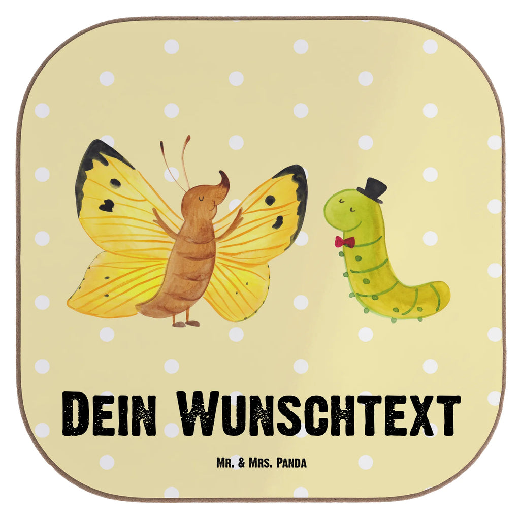 Personalisierte Untersetzer Raupe & Schmetterling Personalisieren, Bedrucken, Namensaufdruck, Personalisierte Untersetzer, Personalisiert Getränkeuntersetzer, Untersetzer mit Namen, Personalisierte Glasuntersetzer, Peronalisierte Untersetzer Gläser, PErsonalisierte Bierdeckel, Tiermotive, Gute Laune, lustige Sprüche, Tiere, Schönheit, Kokon, Erwachsen werden, Zitronenfalter, Raupe, Hut, Hütchen, Aufwachsen, Entwicklung, Schmetterling