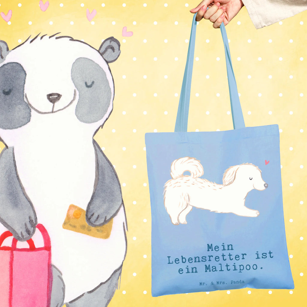 Tote bag Maltipoo Lifesaver Strandtasche, Beutel, Laptoptasche, Beuteltasche, Umhängetasche, Jutebeutel, Jutetasche, Badetasche, Tragetasche, Einkaufstasche, Schultertasche, Einkaufstüte, Stoffbeutel, Shopper, Stofftasche, Tasche, Hund, Hunderasse, Rassehund, Hundebesitzer, Geschenk, Tierfreund, Schenken, Welpe, Maltipoo, Mischling, Kreuzung