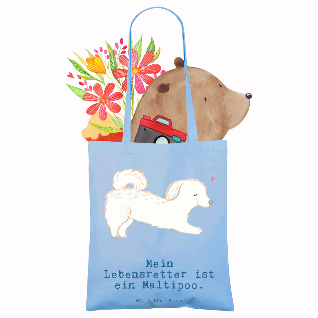 Tote bag Maltipoo Lifesaver Strandtasche, Beutel, Laptoptasche, Beuteltasche, Umhängetasche, Jutebeutel, Jutetasche, Badetasche, Tragetasche, Einkaufstasche, Schultertasche, Einkaufstüte, Stoffbeutel, Shopper, Stofftasche, Tasche, Hund, Hunderasse, Rassehund, Hundebesitzer, Geschenk, Tierfreund, Schenken, Welpe, Maltipoo, Mischling, Kreuzung