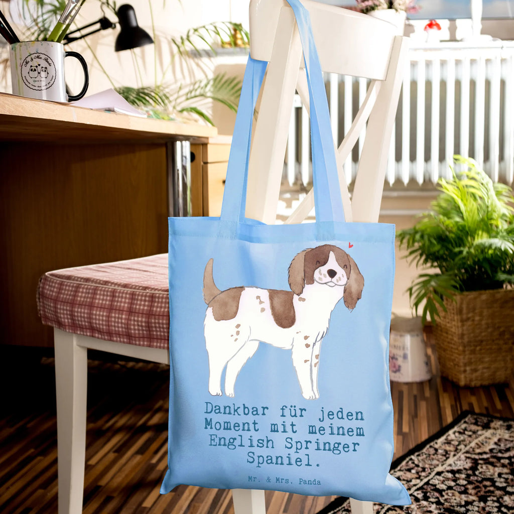 Tote bag English Springer Spaniel Moment cloth bag, shopper, shoulder bag, jute bag, bag, cotton bag, Carrier bag, shopping bag, pouch, Dog, dog breed, purebred dog, dog owner, gift, animal lover, giving, puppy