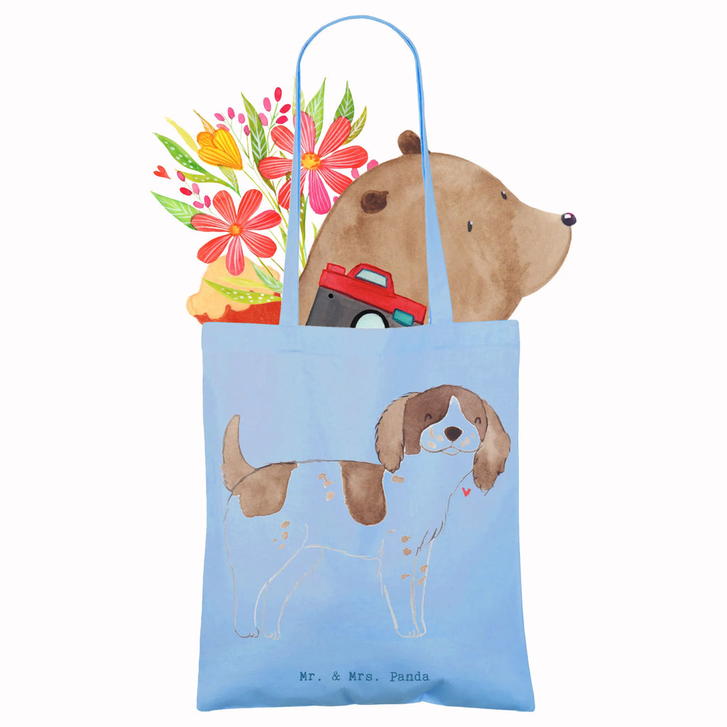 Tote bag English Springer Spaniel Moment cloth bag, shopper, shoulder bag, jute bag, bag, cotton bag, Carrier bag, shopping bag, pouch, Dog, dog breed, purebred dog, dog owner, gift, animal lover, giving, puppy