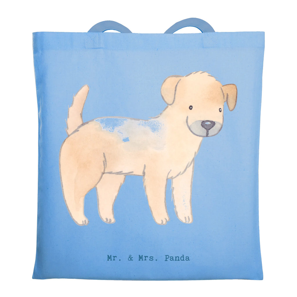 Tote bag Border Terrier Moment Einkaufstasche, Jutebeutel, Shopper, Jutetasche, Schultertasche, Stofftasche, Badetasche, Tragetasche, Laptoptasche, Stoffbeutel, Einkaufstüte, Strandtasche, Beuteltasche, Umhängetasche, Tasche, Beutel, Hund, Hunderasse, Rassehund, Hundebesitzer, Geschenk, Tierfreund, Schenken, Welpe, Border Terrier
