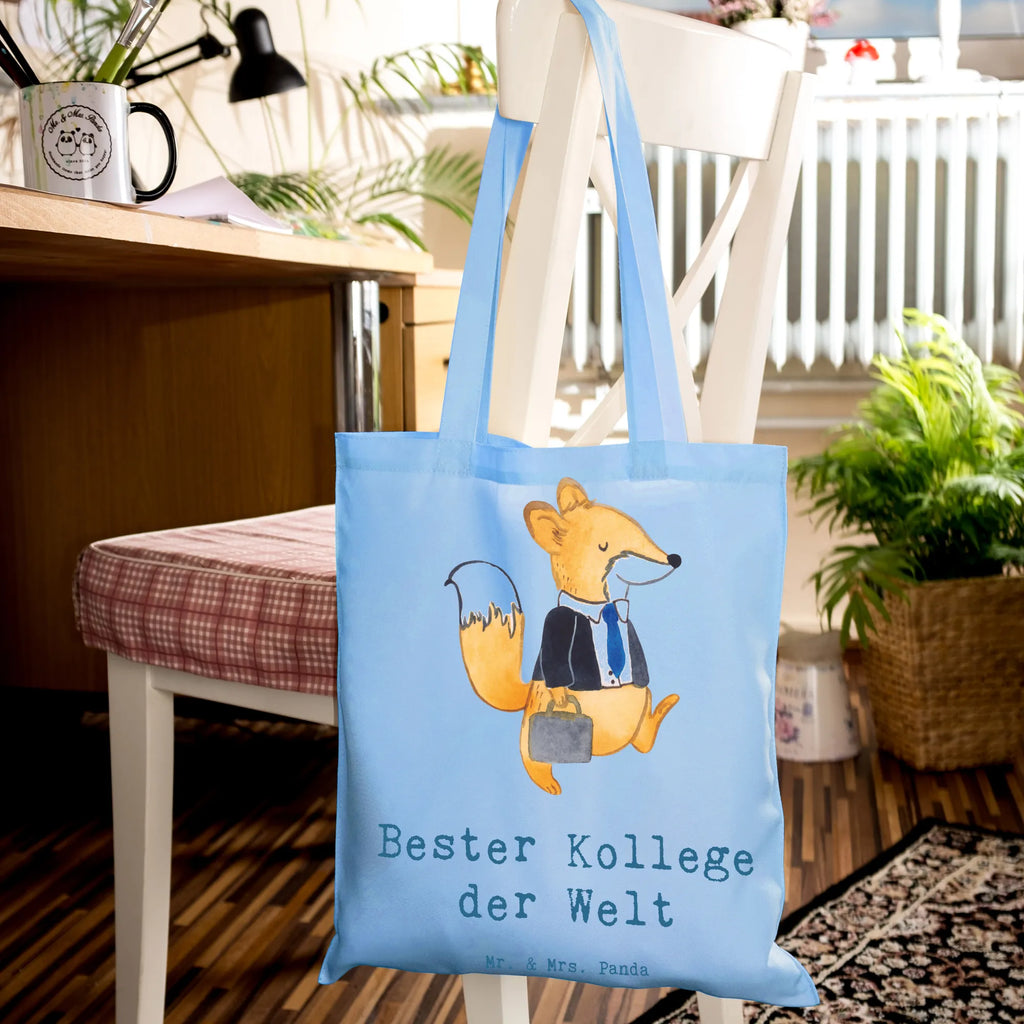 Tragetasche Fuchs Bester Kollege der Welt Tasche, Beutel, Jutetasche, Laptoptasche, Tragetasche, Umhängetasche, Strandtasche, Beuteltasche, Einkaufstasche, Stofftasche, Badetasche, Einkaufstüte, Stoffbeutel, Jutebeutel, Schultertasche, Shopper, für, Dankeschön, Geschenk, Schenken, Geburtstag, Geburtstagsgeschenk, Geschenkidee, Danke, Bedanken, Mitbringsel, Freude machen, Geschenktipp, Mitarbeiter, Arbeitskollege, Beruf, Berufsgenosse, Ruhestand, Büro, Kollege, Arbeit, Abschiedsgeschenk