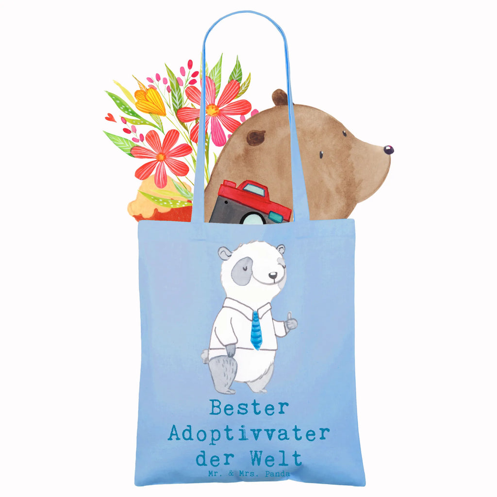 Tote bag panda Best adoptive father in the world Einkaufstasche, Schultertasche, Tragetasche, Stoffbeutel, Jutebeutel, Shopper, Tasche, Laptoptasche, Beutel, Strandtasche, Umhängetasche, Jutetasche, Stofftasche, Beuteltasche, Einkaufstüte, Badetasche, für, Dankeschön, Geschenk, Schenken, Geburtstag, Geburtstagsgeschenk, Geschenkidee, Danke, Bedanken, Mitbringsel, Freude machen, Geschenktipp, witzig, Abschluss, Sohn, Studium, Musterschüler, Spaß, Alumni, Student, Studienabschluss, lustig, Hochschule, Universität, Bachelor, Studenten, Uni