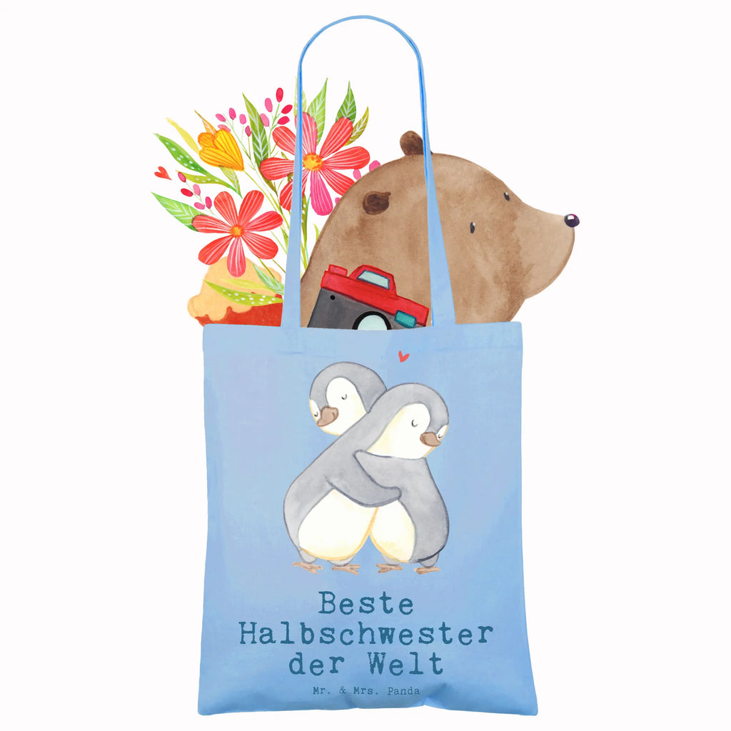Tote bag penguin Best Half Sister in the World henkeltasche baumwolle, Büchertasche, universaltasche, einkaufsshopper, dokumententasche, Freizeittasche, Laptoptasche, umhängebeutel, stoff shopper, einkaufstasche baumwolle, Tüte, Strandtasche, Beutel, Schultertasche, beutel baumwolle, Baumwoll-Tragetasche, campus tasche, totebag, Shopper, stofftasche baumwolle, Schulbeutel, Henkeltasche, Tragetasche, Shopping Tasche, Baumwolltasche, baumwoll shopper, Einkaufsbeutel, Uni Tasche, umhängetasche baumwolle, Einkaufstüte, textiltasche, tragetasche baumwolle, schultertasche baumwolle, tasche baumwolle, freizeitbeutel, Stoffbeutel, Umhängetasche, festivaltasche, Stoff-Tragetasche, canvas tasche, Jutebeutel, Alltagstasche, Einkaufstasche, tragbeutel, schulterbeutel, Baumwollbeutel, Unitasche, Tote Bag, festival tasche, Stofftasche, Tasche, Baumwoll-Shopper, textilbeutel, Jutetasche, Schultasche, studententasche, Geschenkidee, Geschenk, Schenken, Mitbringsel, Geburtstag, Geburtstagsgeschenk, für, Danke, Dankeschön, Bedanken, Freude machen, Geschenktipp, Schwesterherz, Schwester, Liebe, Kleinigkeit, Familie, Schwestern, Halbschwester, Geschwister, Stiefgeschwister, Kinder, Sister, Beste, Tochter, Stiefschwester