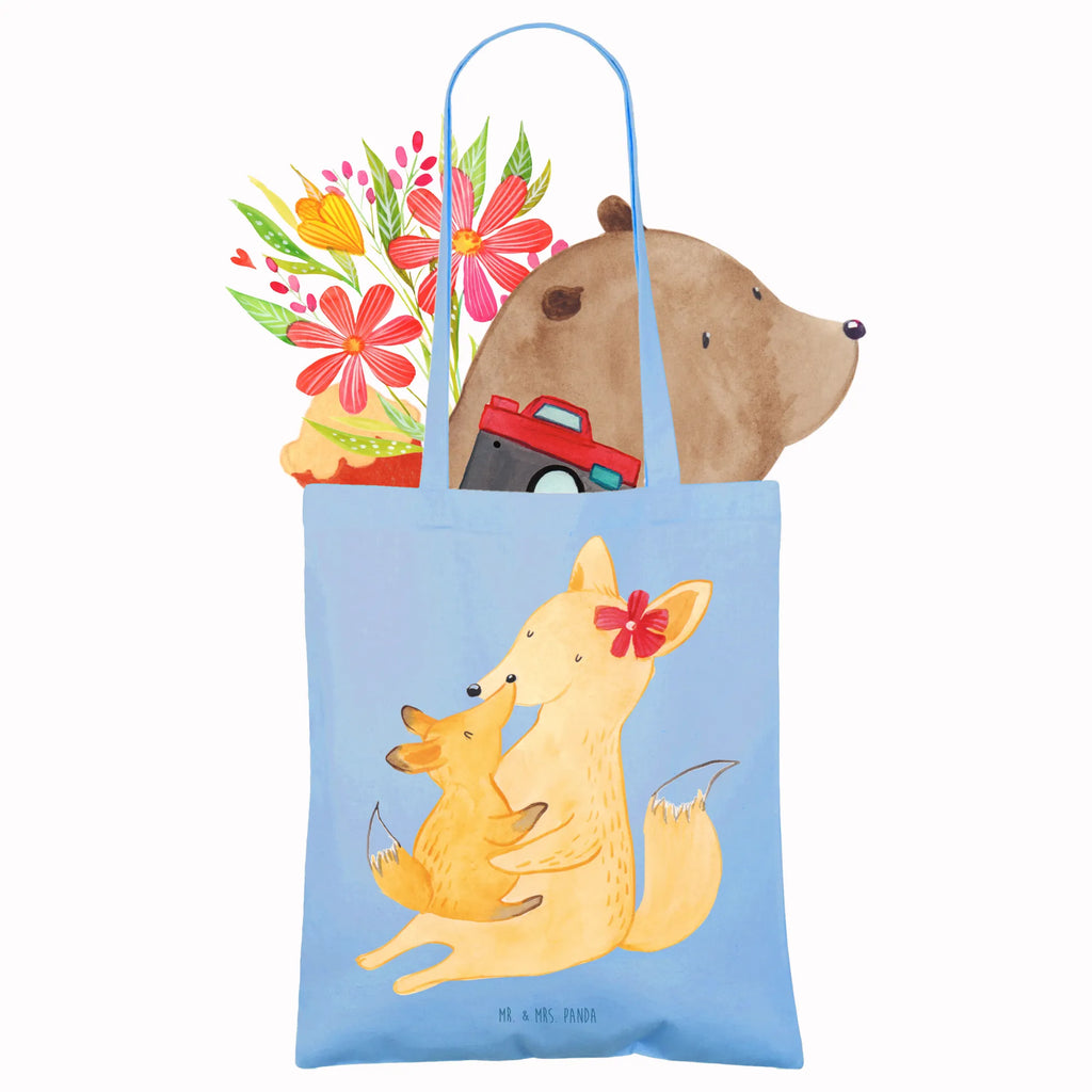 Tote bag Fox mummy Schultertasche, Beutel, Jutebeutel, Tasche, Umhängetasche, Tragetasche, Stoffbeutel, Einkaufstüte, Jutetasche, Stofftasche, Beuteltasche, Einkaufstasche, Shopper, Strandtasche, Laptoptasche, Badetasche, Familie, Vatertag, Muttertag, Bruder, Schwester, Mama, Papa, Oma, Opa, Lieblingstochter, Mutter, Tochter, Geschenk, Beste Tochter