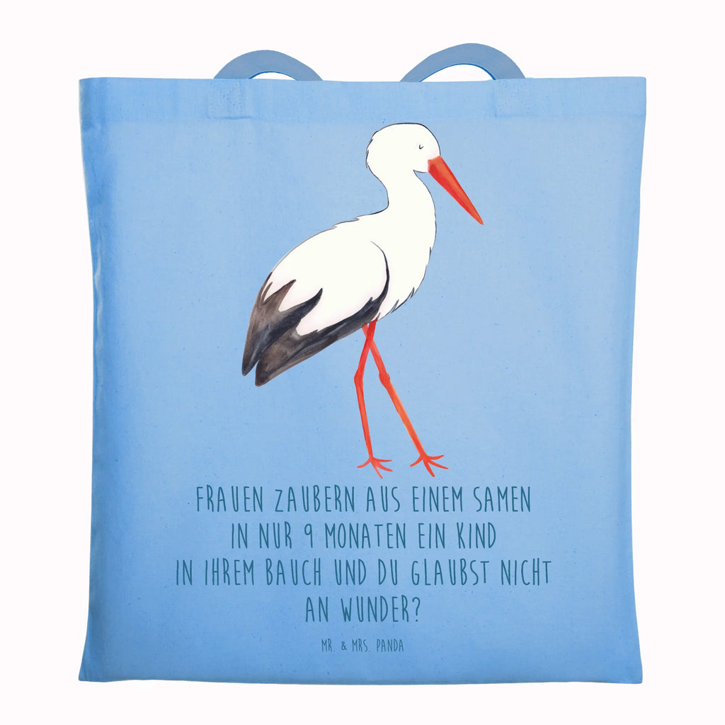 Tote bag Stork Stoffbeutel, Tasche, Laptoptasche, Badetasche, Jutetasche, Stofftasche, Beutel, Jutebeutel, Schultertasche, Beuteltasche, Strandtasche, Tragetasche, Einkaufstasche, Umhängetasche, Shopper, Einkaufstüte, Tiermotive, Gute Laune, lustige Sprüche, Tiere, Mutter werden, Schwangerschaft, Schwanger, Storch, Baby, Mütter, Störche, Mutter, Geburt, Babybauch