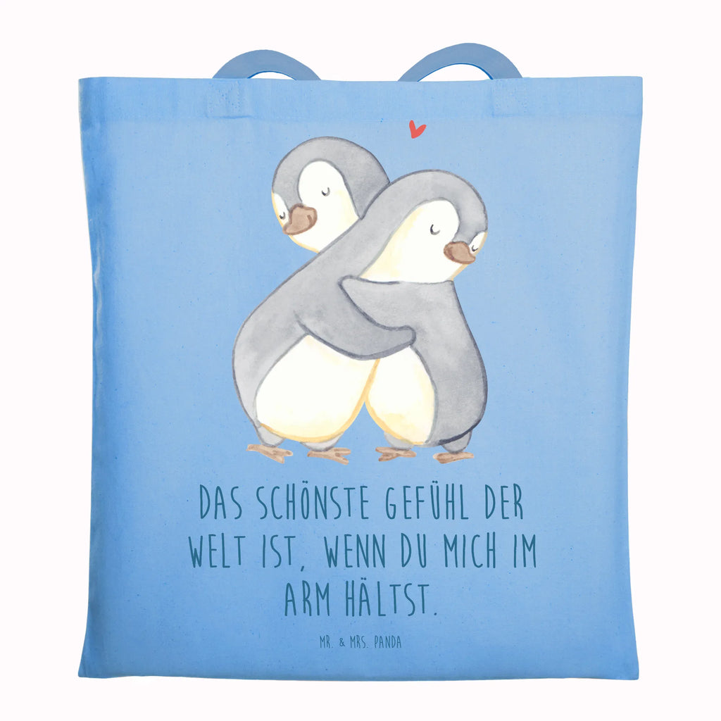 Tragetasche Pinguine Kuscheln Stofftasche, Laptoptasche, Einkaufstasche, Shopper, Umhängetasche, Stoffbeutel, Jutebeutel, Beutel, Strandtasche, Einkaufstüte, Tragetasche, Jutetasche, Badetasche, Tasche, Schultertasche, Beuteltasche, Liebe, Partner, Freund, Freundin, Ehemann, Ehefrau, Heiraten, Verlobung, Heiratsantrag, Liebesgeschenk, Jahrestag, Hocheitstag, Geschenk für Freundin, Geschenk für Frauen, für Ehemann, Liebesbeweis, Mitbringsel, für Männer, Hochzeitstag, Geschenk für Partner, Valentinstag