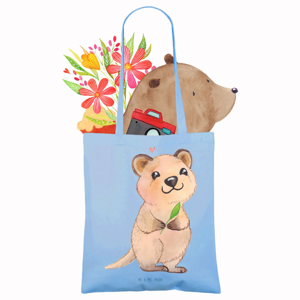 Tote bag Quokka Happy shopping bag, cotton bag, jute bag, shoulder bag, bag, pouch, shopper, Carrier bag, cloth bag, small animals, cute, funny, cute animal motives, hand drawn, small world, funny sayings, good mood, happy, gifts, gift ideas, special gifts, animal lover, card