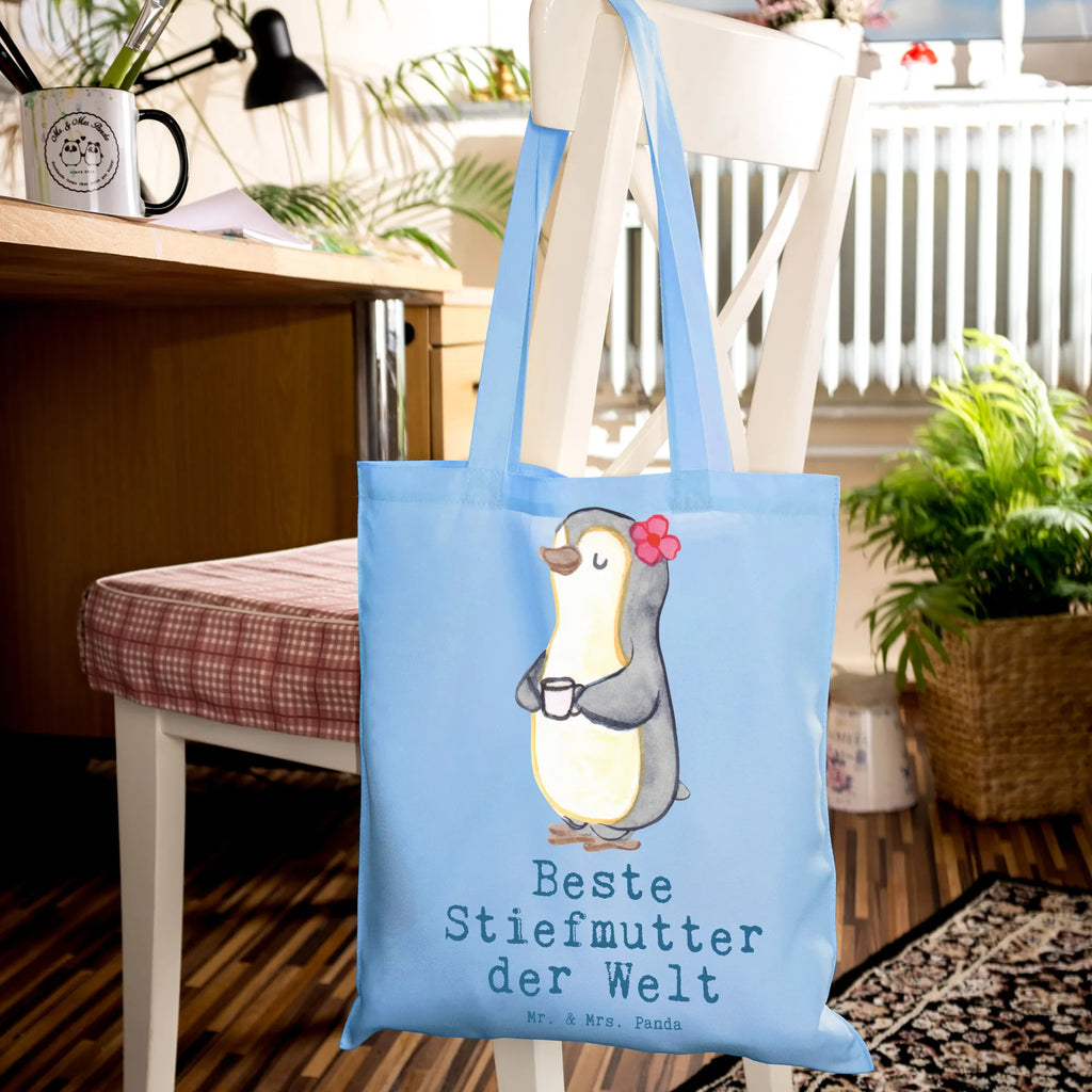 Tote bag penguin Best stepmom in the world Beuteltasche, Einkaufstüte, Tasche, Badetasche, Jutetasche, Strandtasche, Umhängetasche, Schultertasche, Beutel, Jutebeutel, Laptoptasche, Stoffbeutel, Stofftasche, Shopper, Tragetasche, Einkaufstasche, für, Dankeschön, Geschenk, Schenken, Geburtstag, Geburtstagsgeschenk, Geschenkidee, Danke, Bedanken, Mitbringsel, Freude machen, Geschenktipp, Mutter, Stiefmutter, Mutti, Mama, Beste, Stief Mutter, Mami, Tochter, Muttertag, Sohn, Stiefmama