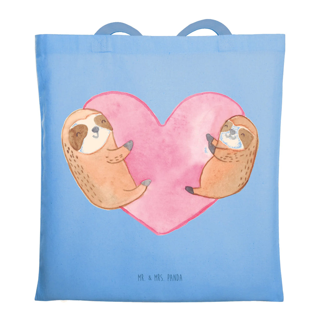 Tragetasche Faultiere Herz Stoffbeutel, Beutel, Schultertasche, Beuteltasche, Umhängetasche, Jutebeutel, Badetasche, Laptoptasche, Strandtasche, Einkaufstüte, Jutetasche, Stofftasche, Shopper, Tragetasche, Einkaufstasche, Tasche, Liebe, Partner, Freund, Freundin, Ehemann, Ehefrau, Heiraten, Verlobung, Heiratsantrag, Liebesgeschenk, Jahrestag, Hocheitstag, Valentinstag, Mitbringsel, für Ehemann, für Männer, Liebesbeweis, Geschenk für Freundin, Hochzeitstag, Geschenk für Partner, Geschenk für Frauen