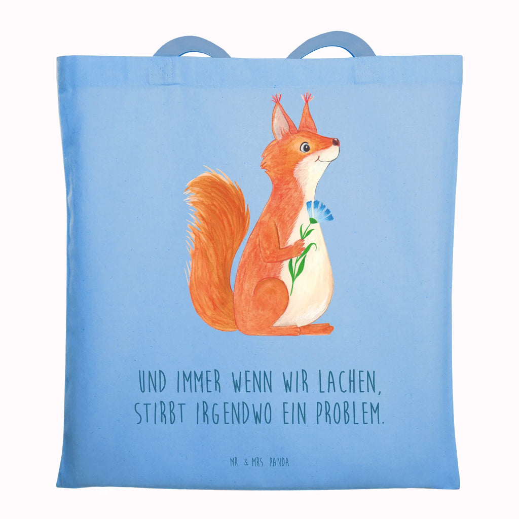 Tote bag Squirrel flower pouch, cotton bag, Carrier bag, cloth bag, shopper, bag, shoulder bag, jute bag, shopping bag, small animals, cute, funny, cute animal motives, hand drawn, small world, funny sayings, good mood, happy, gifts, gift ideas, special gifts, animal lover, card, positive saying, fun, Squirrel, laughter, saying decoration, squirrel, motivation pictures, happy saying, motivation sayings