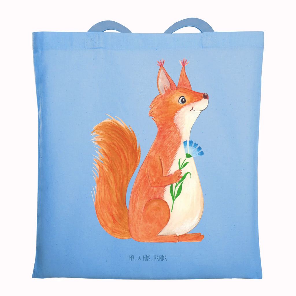 Tote bag Squirrel flower pouch, cotton bag, Carrier bag, cloth bag, shopper, bag, shoulder bag, jute bag, shopping bag, small animals, cute, funny, cute animal motives, hand drawn, small world, funny sayings, good mood, happy, gifts, gift ideas, special gifts, animal lover, card, positive saying, fun, Squirrel, laughter, saying decoration, squirrel, motivation pictures, happy saying, motivation sayings