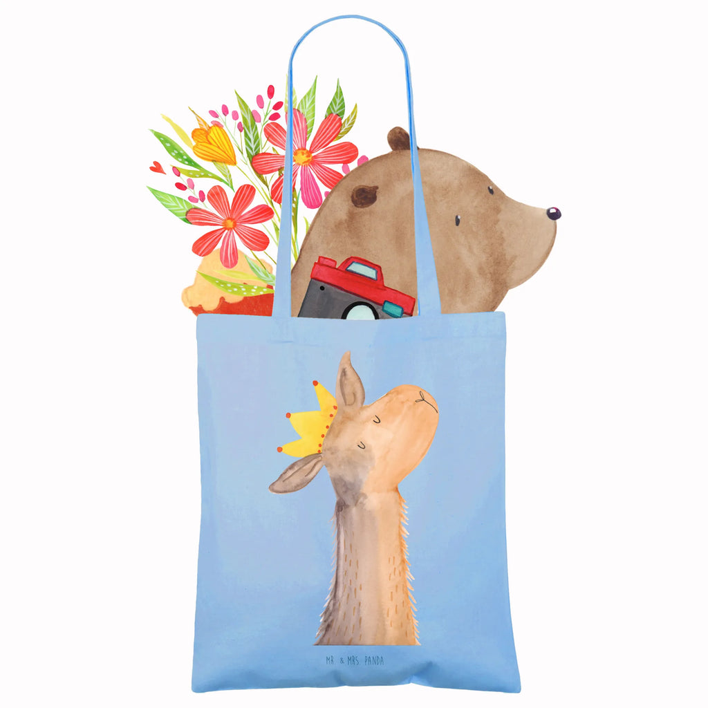 Tote bag llama head king cloth bag, shopper, shopping bag, bag, cotton bag, Carrier bag, jute bag, shoulder bag, pouch, Llama, llama, alpaca, trendy animal, high school graduation, dad, girlfriend, supervisor, mum, lamas, king, office colleague, lama, boss, colleague, queen