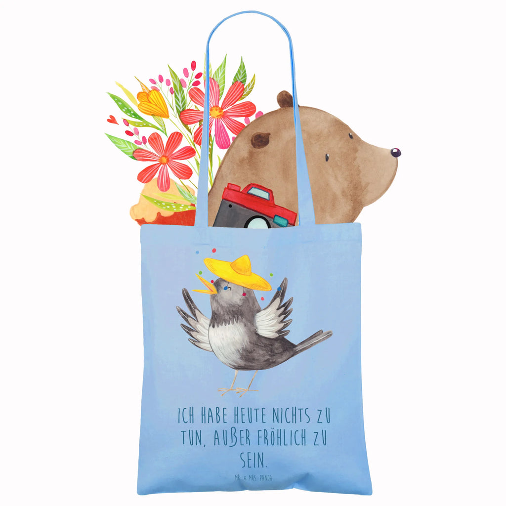 Tote bag Crow sombrero Tüte, Einkaufstüte, Beutel, uni tasche, Statementbeutel, Stofftasche, Strandtasche, Stoffbeutel, Jutetasche, bedruckte tasche, Alltagstasche, unitasche, Beuteltasche, baumwollbeutel, Einkaufsbeutel, Jutebeutel, Einkaufstasche, Schultertasche, Laptoptasche, Tasche, shopping tasche, Shopper, Henkeltasche, Badetasche, Leinentasche, Tragetasche, Baumwolltasche, tote bag, Umhängetasche, Schultasche, büchertasche, Gute Laune, Tiermotive, Tiere, lustige Sprüche, Vogel, Spruch positiv, froh, Vögel, glücklich sein, Glück Spruch, Elster, Rabe, Motivation, fröhlich sein
