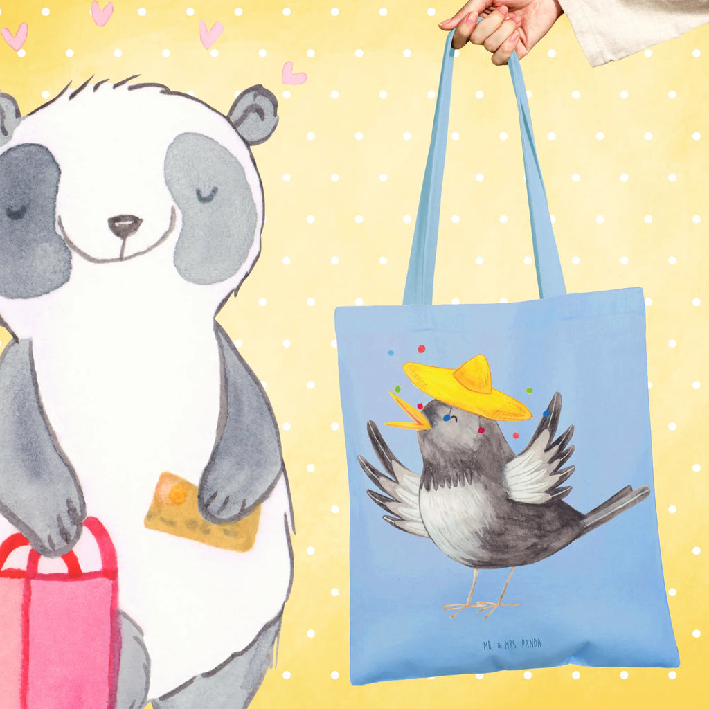 Tote bag Crow sombrero Tüte, Einkaufstüte, Beutel, uni tasche, Statementbeutel, Stofftasche, Strandtasche, Stoffbeutel, Jutetasche, bedruckte tasche, Alltagstasche, unitasche, Beuteltasche, baumwollbeutel, Einkaufsbeutel, Jutebeutel, Einkaufstasche, Schultertasche, Laptoptasche, Tasche, shopping tasche, Shopper, Henkeltasche, Badetasche, Leinentasche, Tragetasche, Baumwolltasche, tote bag, Umhängetasche, Schultasche, büchertasche, Gute Laune, Tiermotive, Tiere, lustige Sprüche, Vogel, Spruch positiv, froh, Vögel, glücklich sein, Glück Spruch, Elster, Rabe, Motivation, fröhlich sein