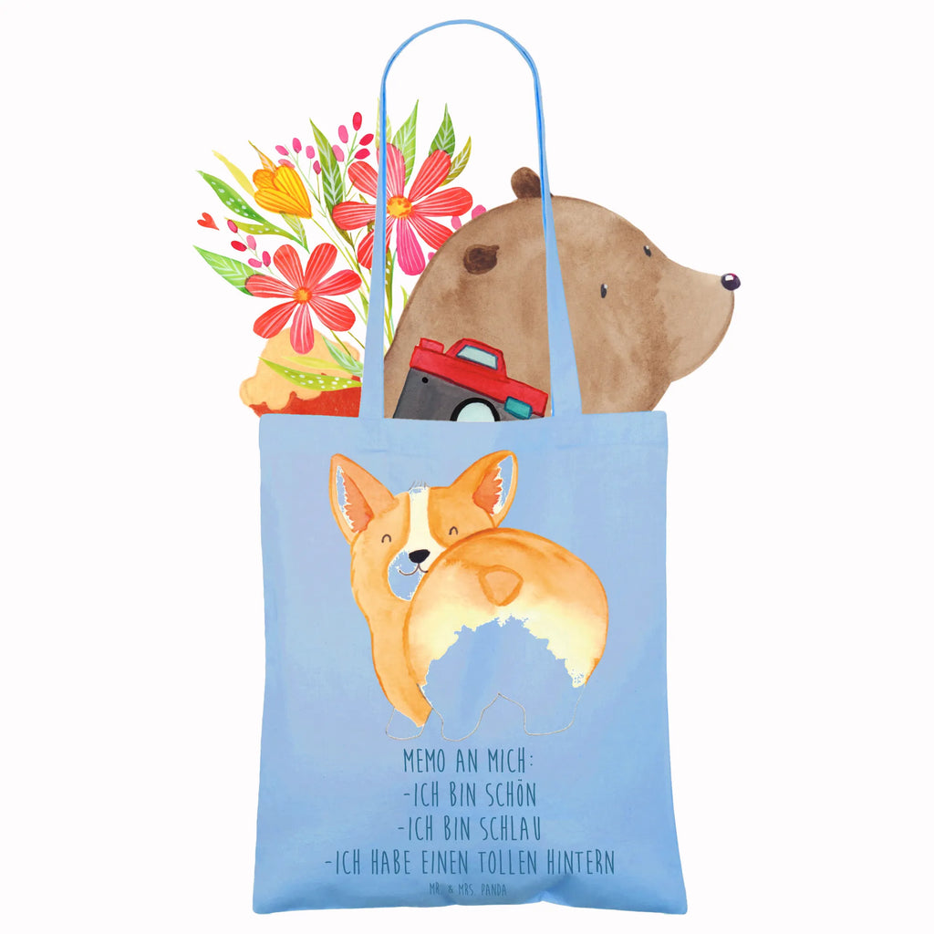Tote bag corgi buttocks Schultertasche, Einkaufstasche, Strandtasche, Beuteltasche, Badetasche, Jutetasche, Tragetasche, Stoffbeutel, Umhängetasche, Einkaufstüte, Stofftasche, Jutebeutel, Beutel, Tasche, Shopper, Laptoptasche, Hund, Hundemotiv, Haustier, Hunderasse, Tierliebhaber, Hundebesitzer, Sprüche, Motivation, Selbstliebe, Corgie, Hundeliebe, Spruch