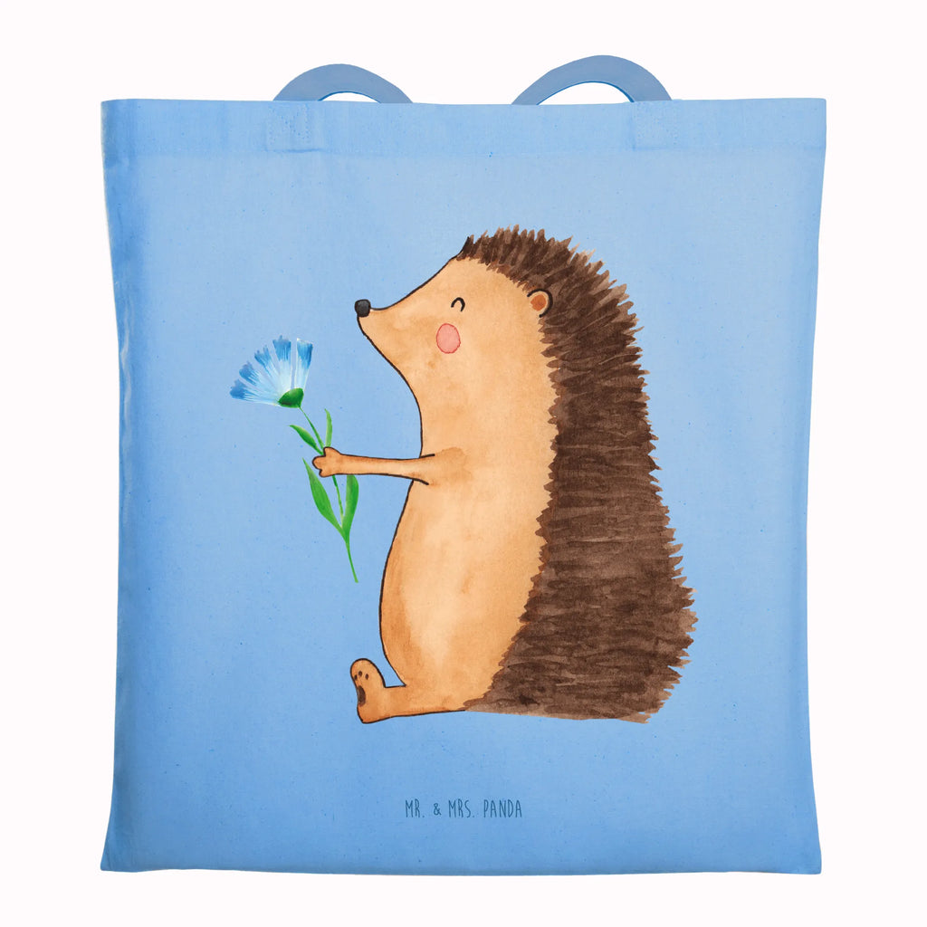 Tote bag Hedgehog Flower Laptoptasche, Beutel, Strandtasche, Shopper, Schultertasche, Jutetasche, Einkaufstasche, Umhängetasche, Stofftasche, Einkaufstüte, Badetasche, Jutebeutel, Tasche, Tragetasche, Stoffbeutel, Beuteltasche, Tiermotive, Gute Laune, lustige Sprüche, Tiere, Krankheit, Genesungswünsche, Besuch, krank, Krankenhaus, Gute Besserung, Igel