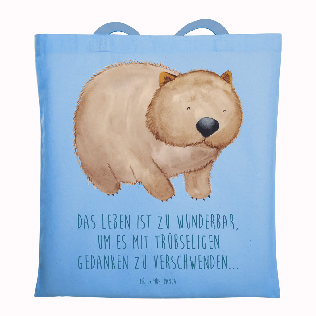Tote bag Wombat cotton bag, jute bag, pouch, bag, Carrier bag, shopper, shoulder bag, cloth bag, shopping bag, small animals, cute, funny, cute animal motives, hand drawn, small world, funny sayings, good mood, happy, gifts, gift ideas, special gifts, animal lover, card, life is beautiful, Wombat, Australia, motivation, saying