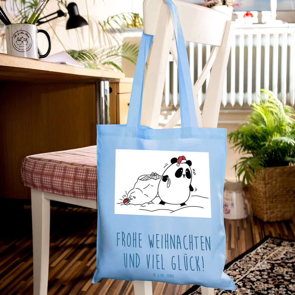 Tote bag Panda Christmas shopping bag, shoulder bag, shopper, bag, cotton bag, Carrier bag, cloth bag, pouch, jute bag
