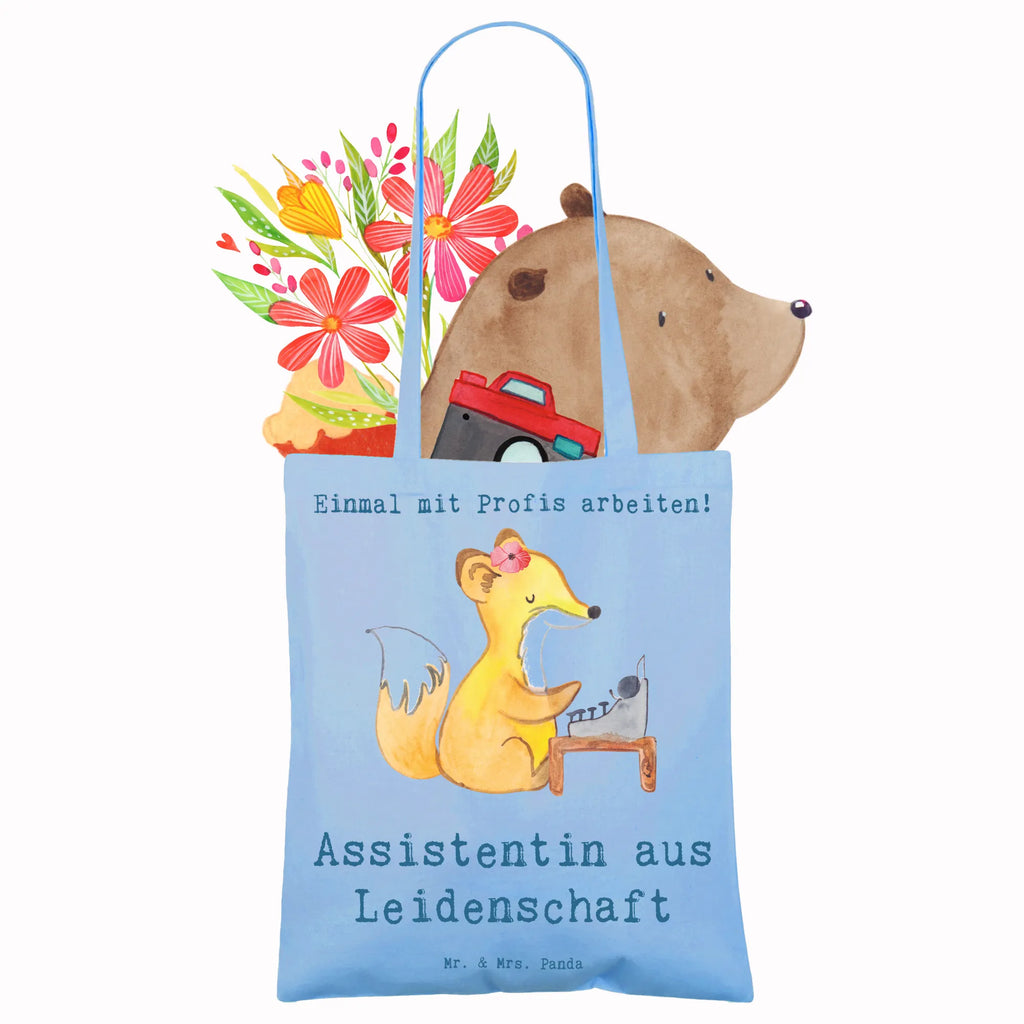 Tote bag Assistant Passion Tragetasche, Beuteltasche, Umhängetasche, Laptoptasche, Schultertasche, Stofftasche, Einkaufstüte, Badetasche, Stoffbeutel, Jutebeutel, Beutel, Tasche, Shopper, Jutetasche, Einkaufstasche, Strandtasche, Beruf, Ausbildung, Jubiläum, Abschied, Rente, Kollege, Kollegin, Geschenk, Schenken, Arbeitskollege, Mitarbeiter, Firma, Danke, Dankeschön