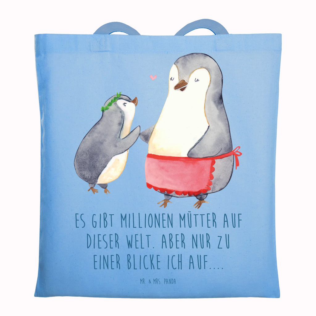 Tote bag Penguin with child bag, shoulder bag, jute bag, cotton bag, cloth bag, pouch, shopping bag, shopper, Carrier bag, Family, Father's Day, Mother's Day, brother, sister, Mom, Dad, Mother, Mummy, Mommy, Birthday, Gift