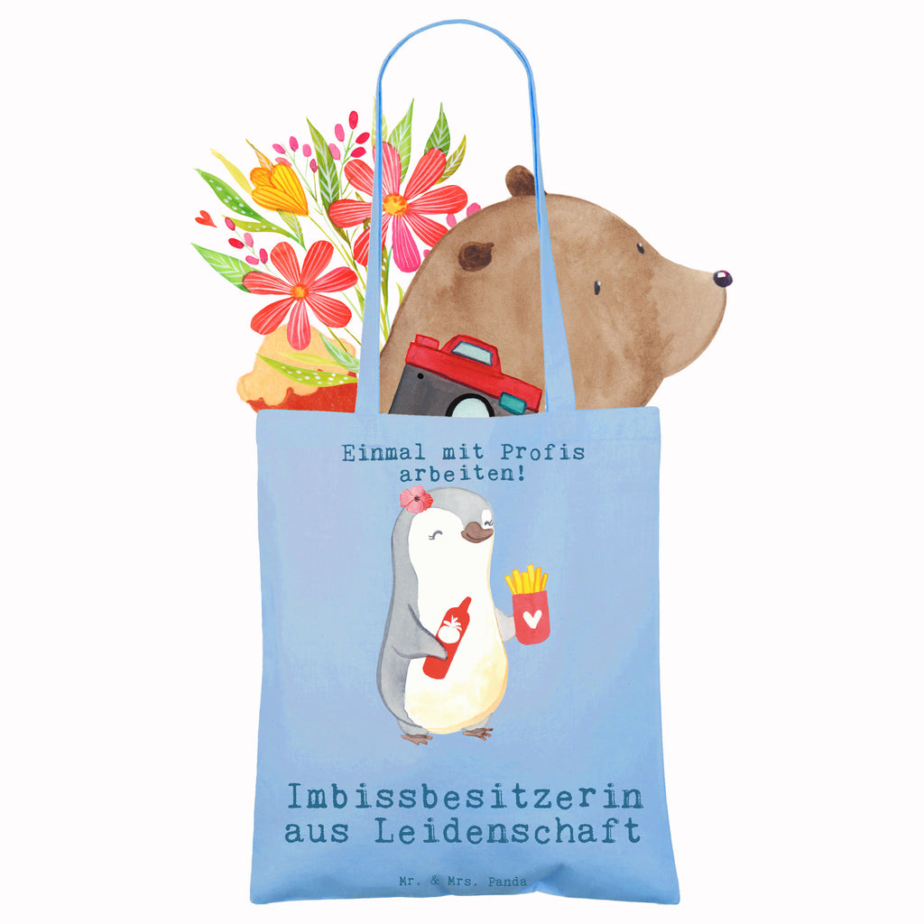 Tote bag snack bar owner Passion Beuteltasche, Jutebeutel, Badetasche, Tragetasche, Stofftasche, Stoffbeutel, Strandtasche, Laptoptasche, Shopper, Beutel, Einkaufstüte, Schultertasche, Einkaufstasche, Tasche, Jutetasche, Umhängetasche, Beruf, Ausbildung, Jubiläum, Abschied, Rente, Kollege, Kollegin, Geschenk, Schenken, Arbeitskollege, Mitarbeiter, Firma, Danke, Dankeschön, Pommesliebe, Imbissbesitzerin, Pommesverkäuferin, Imibissverkäuferin