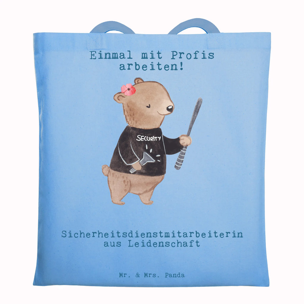Tragetasche Sicherheitsdienstmitarbeiterin aus Leidenschaft Stoffbeutel, Schultertasche, Laptoptasche, Beutel, Stofftasche, Tragetasche, Jutebeutel, Jutetasche, Einkaufstasche, Shopper, Einkaufstüte, Tasche, Badetasche, Strandtasche, Umhängetasche, Beuteltasche, Beruf, Ausbildung, Jubiläum, Abschied, Rente, Kollege, Kollegin, Geschenk, Schenken, Arbeitskollege, Mitarbeiter, Firma, Danke, Dankeschön