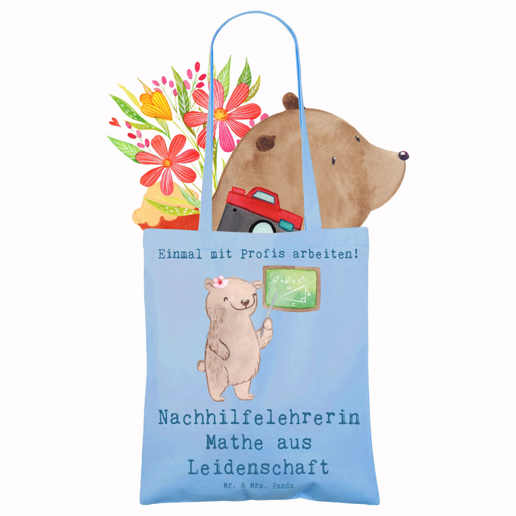Tragetasche Nachhilfelehrerin Mathe aus Leidenschaft Jutetasche, Stofftasche, Tragetasche, Einkaufstasche, Schultertasche, Jutebeutel, Shopper, Stoffbeutel, Tasche, Umhängetasche, Beuteltasche, Beutel, Strandtasche, Badetasche, Laptoptasche, Einkaufstüte, Beruf, Ausbildung, Jubiläum, Abschied, Rente, Kollege, Kollegin, Geschenk, Schenken, Arbeitskollege, Mitarbeiter, Firma, Danke, Dankeschön, Mathematik Nachhilfelehrerin, Mathe Nachhilfe, Nachhilfeunterrricht