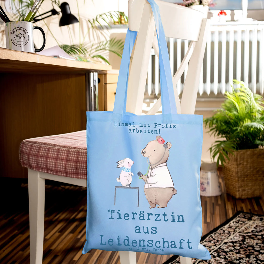 Tote bag veterinarian Passion Shopper, Einkaufstüte, Jutebeutel, Laptoptasche, Beutel, Umhängetasche, Tragetasche, Jutetasche, Strandtasche, Stofftasche, Schultertasche, Einkaufstasche, Stoffbeutel, Tasche, Beuteltasche, Badetasche, Beruf, Ausbildung, Jubiläum, Abschied, Rente, Kollege, Kollegin, Geschenk, Schenken, Arbeitskollege, Mitarbeiter, Firma, Danke, Dankeschön