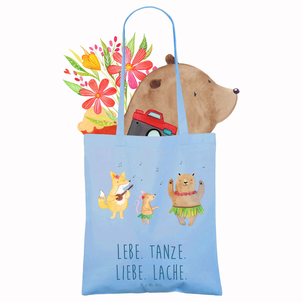 Tote bag forest animals Aloha Einkaufstasche, Stoffbeutel, Jutetasche, Tasche, Umhängetasche, Einkaufstüte, Strandtasche, Schultertasche, Beuteltasche, Badetasche, Beutel, Laptoptasche, Shopper, Tragetasche, Stofftasche, Jutebeutel, Tiermotive, Gute Laune, lustige Sprüche, Tiere, Tanzen, Hase, Bär, Musik, Wald, Lachen, Aloha, Leben, Igel, Waldtiere