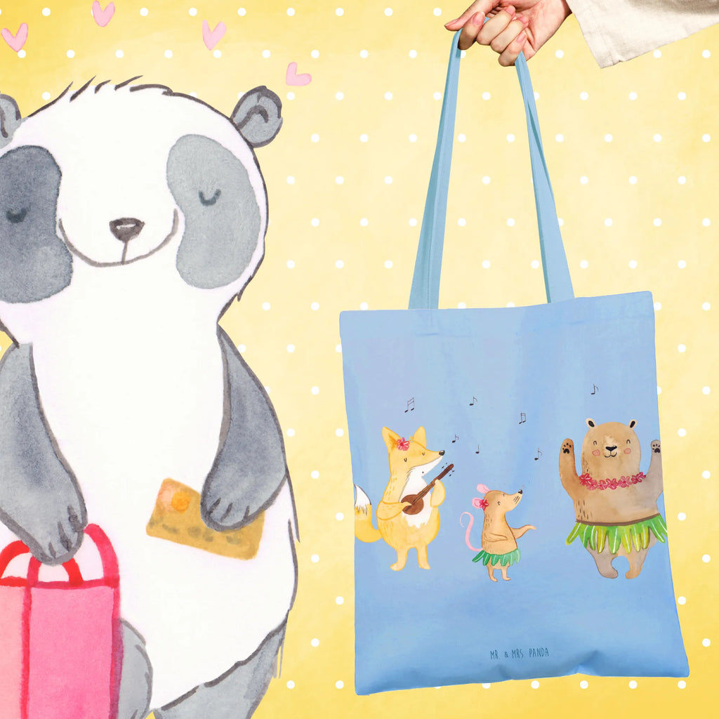 Tote bag forest animals Aloha Einkaufstasche, Stoffbeutel, Jutetasche, Tasche, Umhängetasche, Einkaufstüte, Strandtasche, Schultertasche, Beuteltasche, Badetasche, Beutel, Laptoptasche, Shopper, Tragetasche, Stofftasche, Jutebeutel, Tiermotive, Gute Laune, lustige Sprüche, Tiere, Tanzen, Hase, Bär, Musik, Wald, Lachen, Aloha, Leben, Igel, Waldtiere