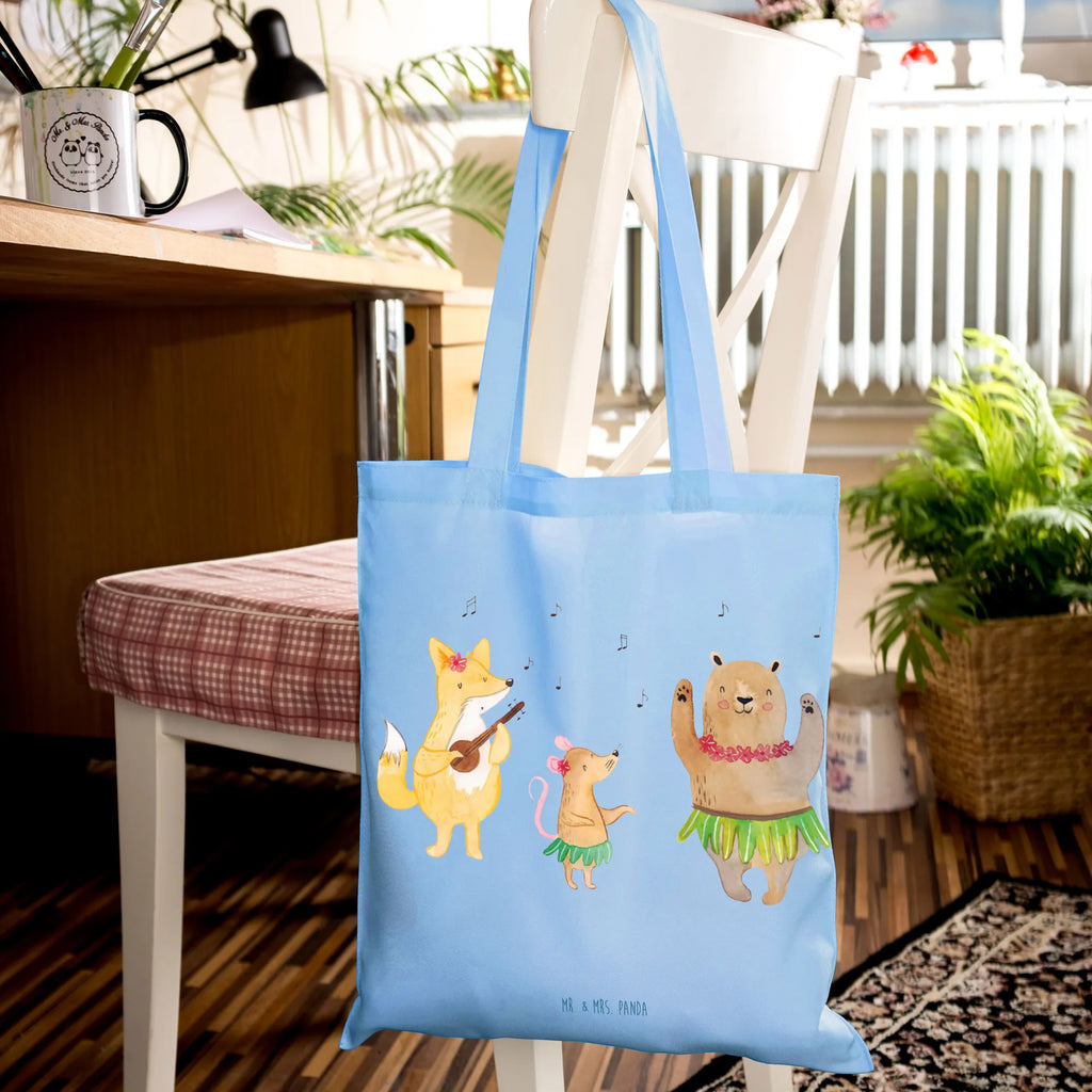 Tote bag forest animals Aloha Einkaufstasche, Stoffbeutel, Jutetasche, Tasche, Umhängetasche, Einkaufstüte, Strandtasche, Schultertasche, Beuteltasche, Badetasche, Beutel, Laptoptasche, Shopper, Tragetasche, Stofftasche, Jutebeutel, Tiermotive, Gute Laune, lustige Sprüche, Tiere, Tanzen, Hase, Bär, Musik, Wald, Lachen, Aloha, Leben, Igel, Waldtiere