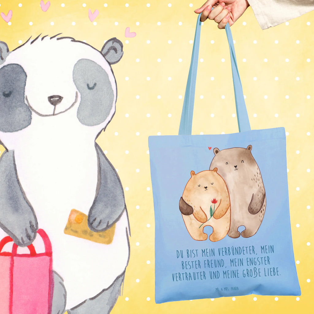 Tote bag Bears in love