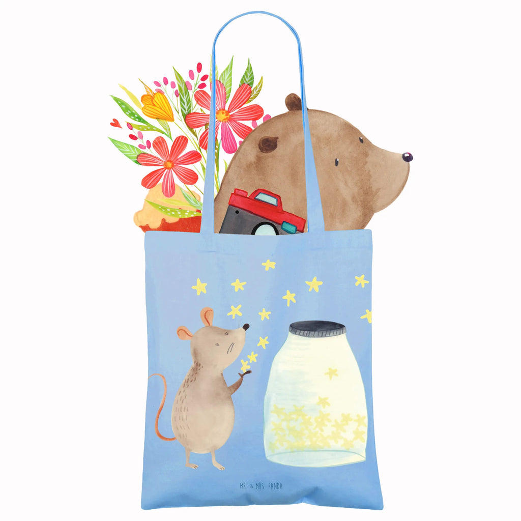 Tote bag Mouse Stars Umhängetasche, Tasche, Beuteltasche, Stoffbeutel, Jutetasche, Strandtasche, Beutel, Einkaufstüte, Shopper, Tragetasche, Laptoptasche, Jutebeutel, Stofftasche, Schultertasche, Einkaufstasche, Badetasche, Tiermotive, Gute Laune, lustige Sprüche, Tiere, Geburt, Taufgeschenk, Kind, Maus, Sterne, Taufe, erstes Kind, Kindergeburtstag, Hoffnung, Träume, Schwangerschaft, Wunsch, Geburtstag