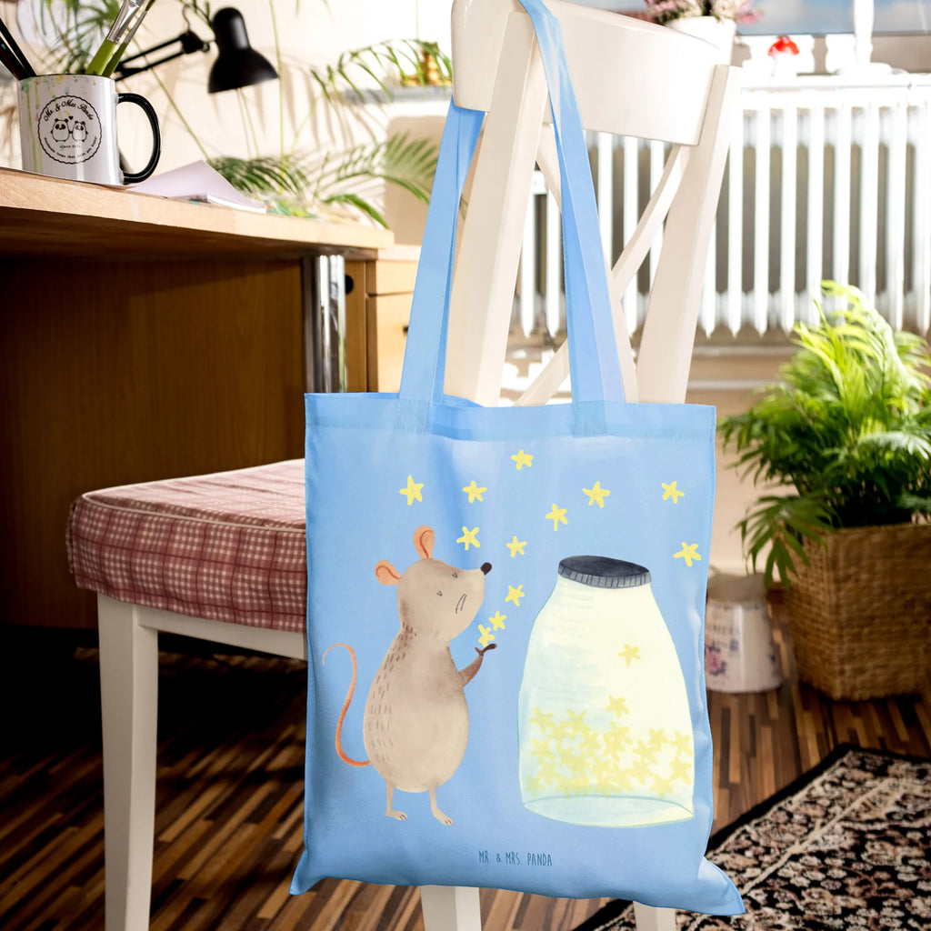 Tote bag Mouse Stars Umhängetasche, Tasche, Beuteltasche, Stoffbeutel, Jutetasche, Strandtasche, Beutel, Einkaufstüte, Shopper, Tragetasche, Laptoptasche, Jutebeutel, Stofftasche, Schultertasche, Einkaufstasche, Badetasche, Tiermotive, Gute Laune, lustige Sprüche, Tiere, Geburt, Taufgeschenk, Kind, Maus, Sterne, Taufe, erstes Kind, Kindergeburtstag, Hoffnung, Träume, Schwangerschaft, Wunsch, Geburtstag