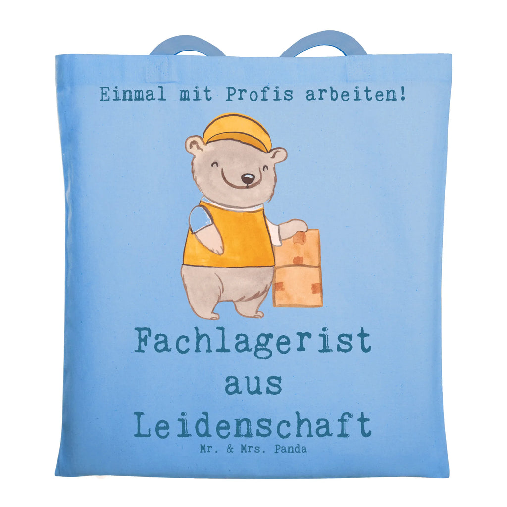 Tragetasche Fachlagerist aus Leidenschaft Beuteltasche, Stoffbeutel, Stofftasche, Shopper, Umhängetasche, Tasche, Beutel, Einkaufstüte, Laptoptasche, Einkaufstasche, Jutetasche, Tragetasche, Schultertasche, Jutebeutel, Strandtasche, Badetasche, Beruf, Ausbildung, Jubiläum, Abschied, Rente, Kollege, Kollegin, Geschenk, Schenken, Arbeitskollege, Mitarbeiter, Firma, Danke, Dankeschön, Lagerarbeiter, Lagerverwalter, Fachlagerist, Lagerist