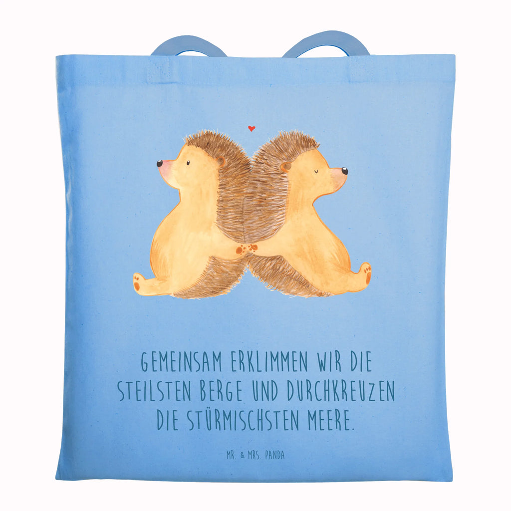 Tote bag Hedgehogs holding hands