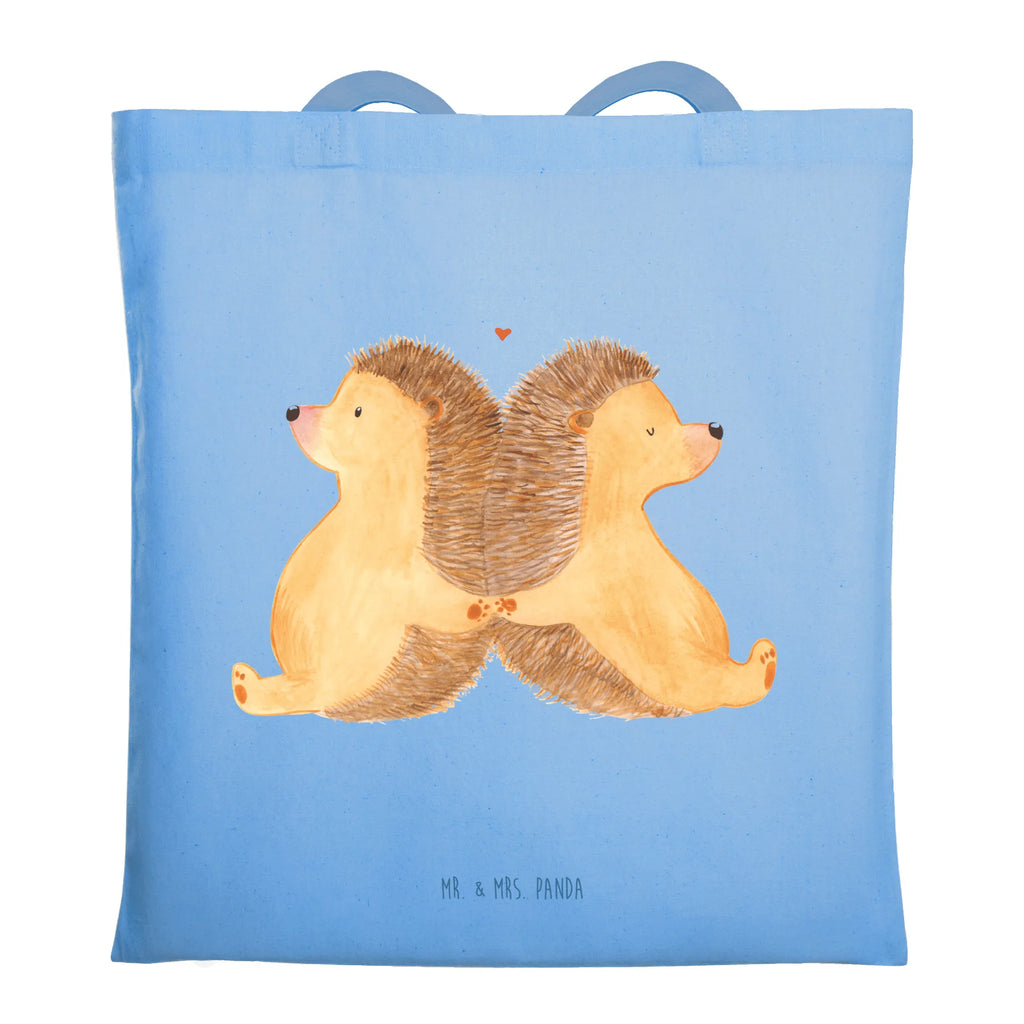 Tote bag Hedgehogs holding hands