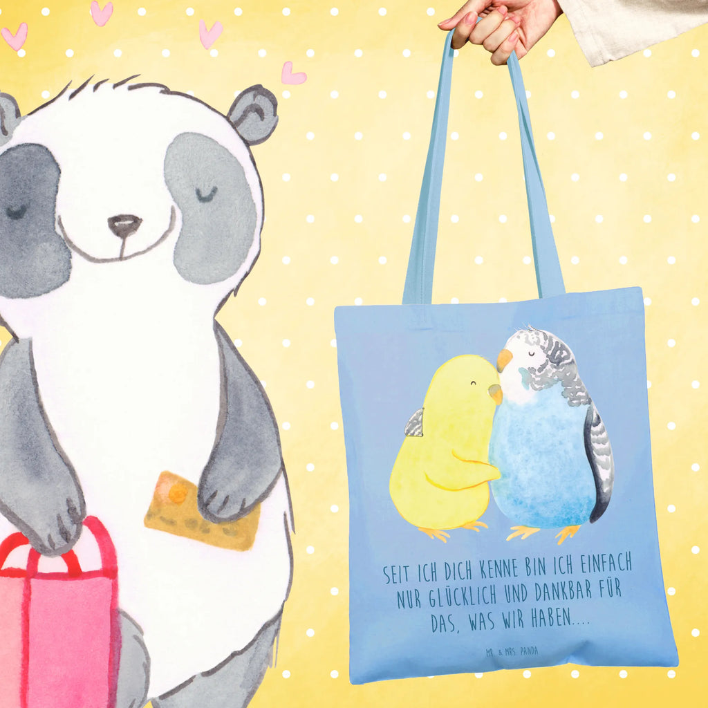 Tote bag Parakeets in love