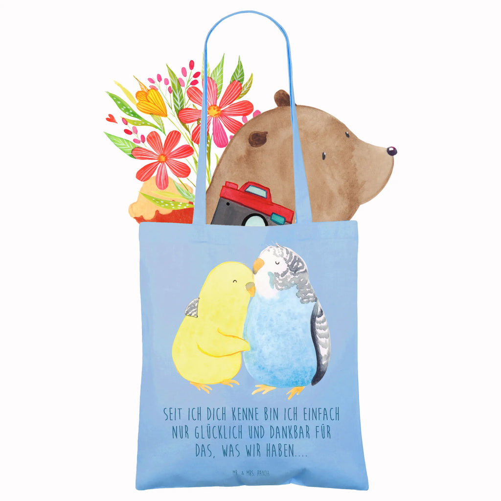 Tote bag Parakeets in love