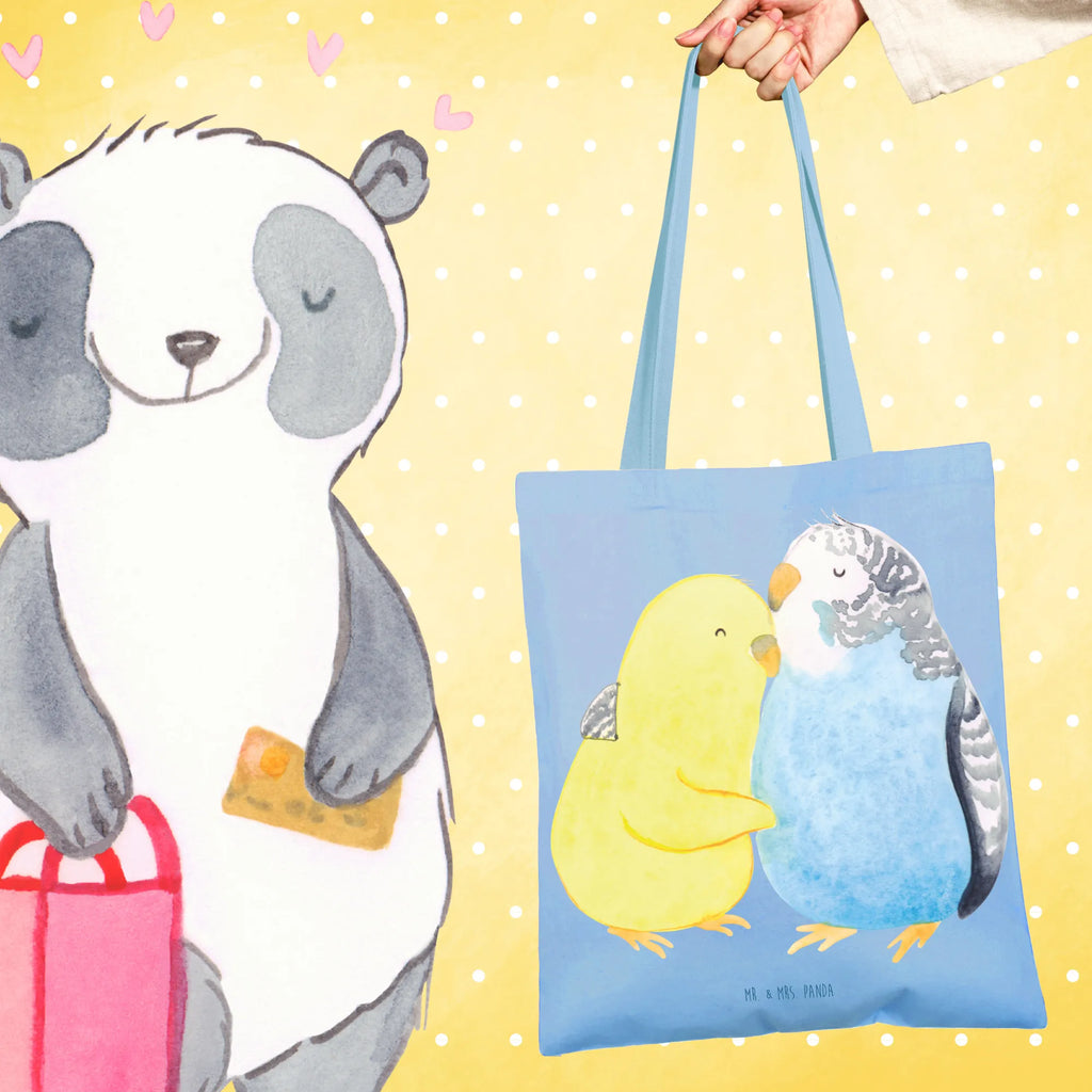 Tote bag Parakeets in love