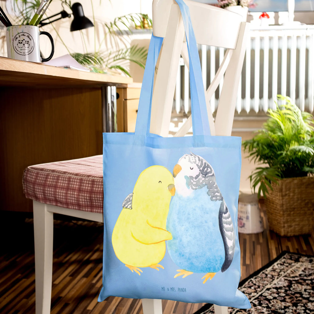 Tote bag Parakeets in love