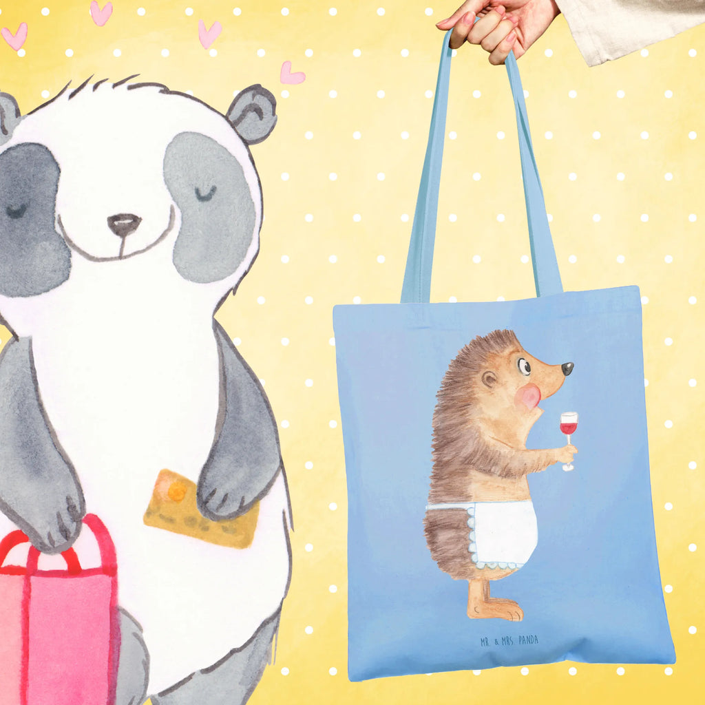 Tote bag Hedgehog wine Beuteltasche, Einkaufstüte, Umhängetasche, Strandtasche, Tragetasche, Laptoptasche, Badetasche, Stoffbeutel, Jutebeutel, Stofftasche, Shopper, Jutetasche, Tasche, Schultertasche, Einkaufstasche, Beutel, Tiermotive, Gute Laune, lustige Sprüche, Tiere, Rotwein, Wein trinken, Weißwein, Weinglas, Geschenk Weinliebhaber, Geschenk Weintrinker, Wein Deko, Igel, Wein Spruch